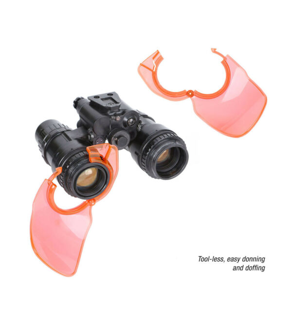 OPS-CORE NVG Snap Shield Green Glow Occlusion Mounting